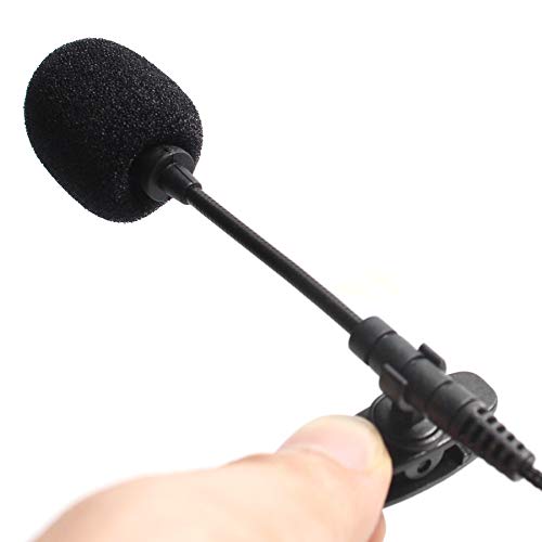 XUEXIU Jack Manos Libres de discurso Micrófono portátil Long Lavalier Clip Micrófono para la Conferencia de la Conferencia Guía de conferencias para PC o Todo Smartphone