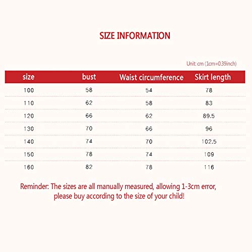 XYW Hanfu Girls - Winter Año Nuevo Tang Ropa de Tang Ropa roja Set El Traje Antiguo de los niños se engrosa (Color : #4, Size : #110)