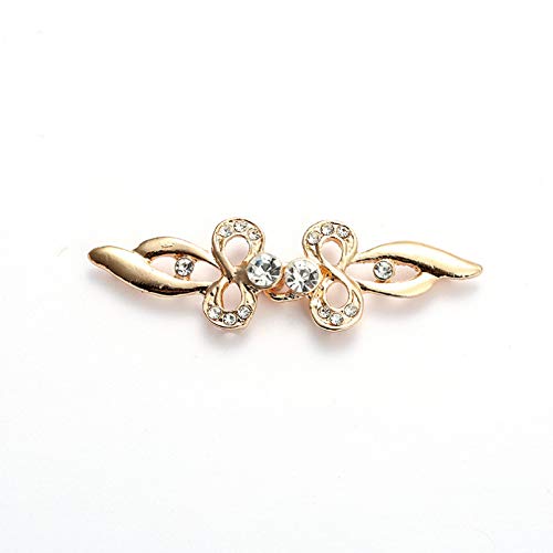 YAMAO Mujer Regalos Broche,Clips Perla Moldeada Flexible Broche Chal Camisa Cárdigan Cuello Clip Hebillas Ropa