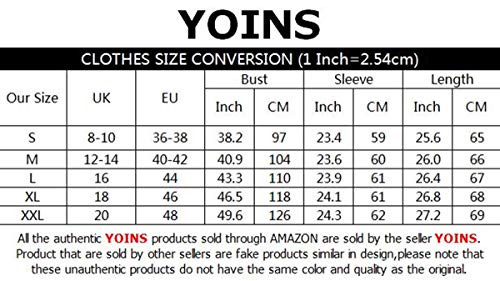 YOINS Camiseta Elegante para Mujer Blusa de Primavera de Manga Larga Sexy Tops Cruz de Seda con Cuello en V Color sólido Negro M