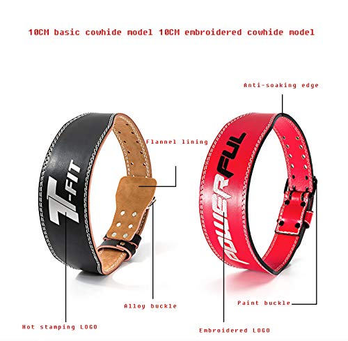 YUIJ Cinturón De Fitness Levantamiento Pesas Ejercicio Entrenamiento Peso Muerto Adecuado para Cruzado Levantamiento Pesas, Aptitud, Sentadilla, Deadlift-Unisex Soporte Trasero,Negro,L