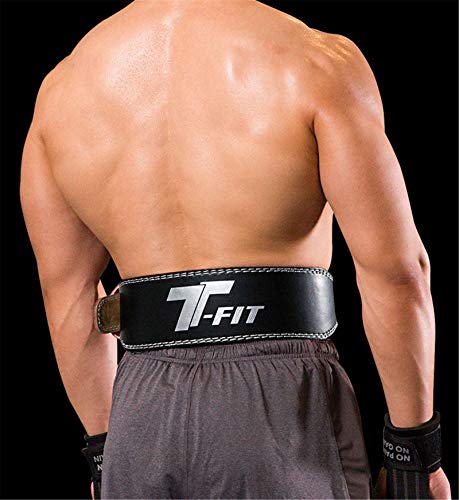 YUIJ Cinturón De Fitness Levantamiento Pesas Ejercicio Entrenamiento Peso Muerto Adecuado para Cruzado Levantamiento Pesas, Aptitud, Sentadilla, Deadlift-Unisex Soporte Trasero,Negro,L