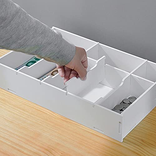 ZAKRLYB Piggy Bank Wood Plastic con particiones para organizar y almacenar Monedas y Billetes sin Fundas para niños y niñas para almacenar los mostradores de Intereses de los mostradores de Intereses