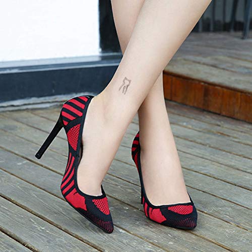 Zapatos de tacón Alto con Punta Estrecha para Mujer, Tacones de Aguja clásicos, Bombas de Boda de Primavera y otoño, Vestido Elegante de tacón Fino, Zapatos de Corte de Noche