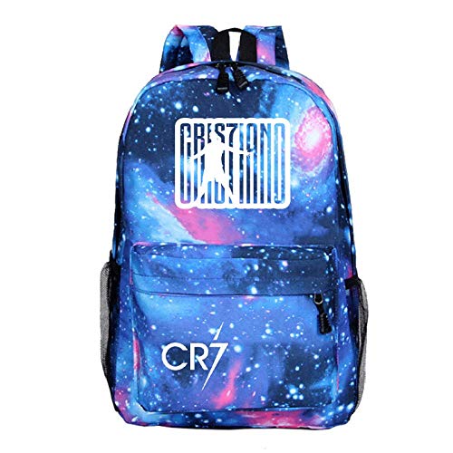 ZEH Cristiano Ronaldo CR7 Mochila Estudiantes Bolsas Escuela Niños Adolescentes Regalo Mochila Mochila CR7 Escuela for Niños Niño Niña 9 FACAI (Color : 32)