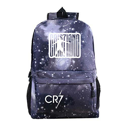 ZEH Cristiano Ronaldo CR7 Mochila Estudiantes Bolsas Escuela Niños Adolescentes Regalo Mochila Mochila CR7 Escuela for Niños Niño Niña 9 FACAI (Color : 32)