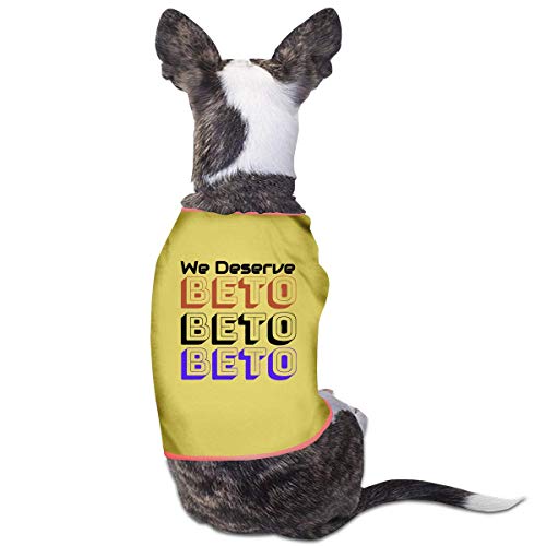 zhangyuB Ropa para Perros Dog Clothes We Deserve Beto Dog Shirts Pet Vest