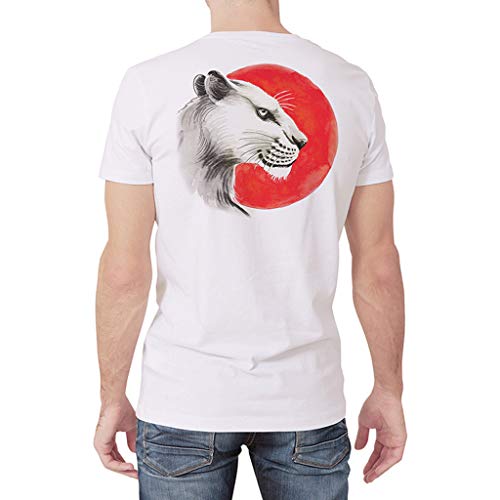 ZODOF Camisetas de Manga Corta de Corte Estándar Hombre Top Hombres Blusa Camiseta de Color Liso