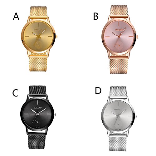 ZODOF Relojes para Hombre Reloj Damas de Malla Impermeable EleganteBanda de Acero Inoxidable Relojes de Pulsera Moda Vestir Negocio Lujo Casual Reloj de Cuarzoo