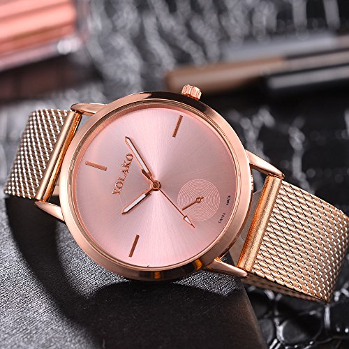 ZODOF Relojes para Hombre Reloj Damas de Malla Impermeable EleganteBanda de Acero Inoxidable Relojes de Pulsera Moda Vestir Negocio Lujo Casual Reloj de Cuarzoo