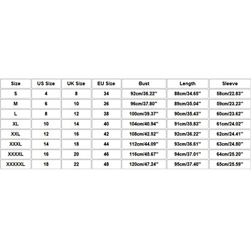 ZODOF Vestidos Mujer Navidad,Vestido Mujer De Fiesta,Mujer Otoño Tallas Grandes,Vintage Impresión Navideña Vestidos Manga Larga Dama's Vestidos de Moda Club,Negro