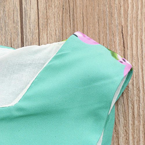 ZODOF Vestidos Niña Verano Boho Arco Flor Ropa Bebe Niña Ropa para Niñas Fiesta Vestidos de niña Tutú Vestidos Playa Chica Princesa Vestido Bebé Niña Recién Nacida Bautizo