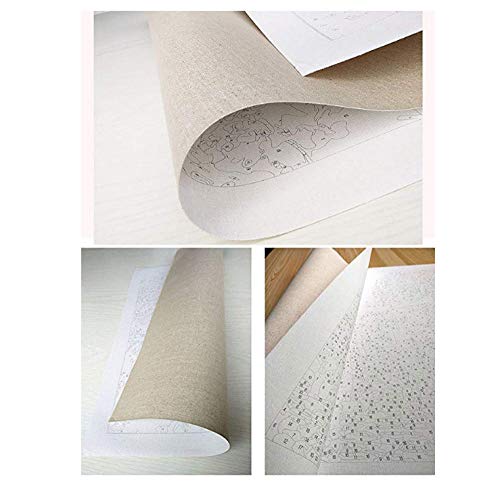 ZYDZYD Tigre Blanco Pantera león Tigre bajo la Noche,Principiantes de Dibujo con Pinceles y Pinturas acrílicas Pintura por Kits de números sin marco30*40cm