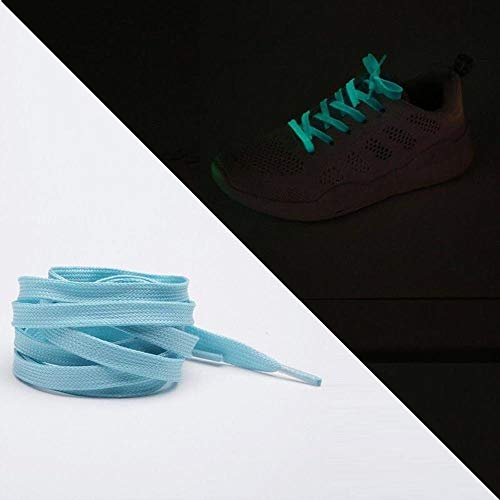 1 par de cordones luminosos para zapatos de niños y adultos, fluorescentes, 80/100/120/140 cm YG-1, azul, España