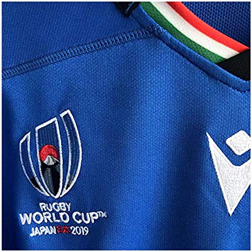 2019 Mundial De La Copa De Italia Rugby Jersey, Italia De Fútbol De Los Jerseys De La Camiseta para Hombre De La Camisa De Manga Corta XL
