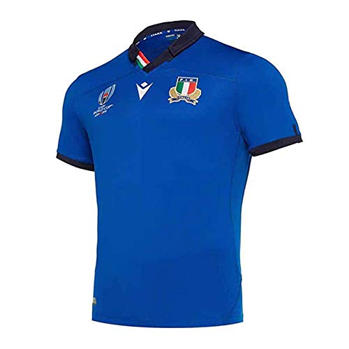 2019 Mundial De La Copa De Italia Rugby Jersey, Italia De Fútbol De Los Jerseys De La Camiseta para Hombre De La Camisa De Manga Corta XL