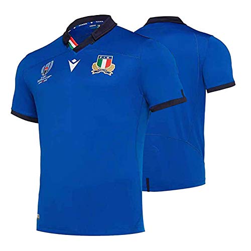2019 Mundial De La Copa De Italia Rugby Jersey, Italia De Fútbol De Los Jerseys De La Camiseta para Hombre De La Camisa De Manga Corta XL