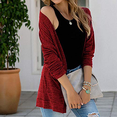 2020 Nueva Chaqueta De Punto De Bolsillo De Manga Larga para Mujer De OtoñO