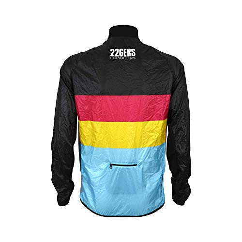 226ERS Wind Jacket - Chaqueta Cortavientos Ultraligera Hydrazero Black para Ciclismo y Running