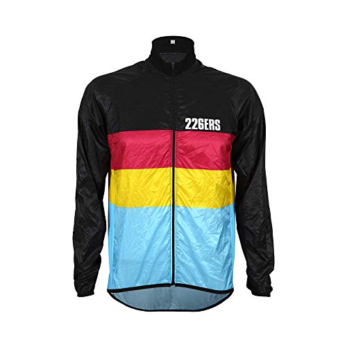 226ERS Wind Jacket - Chaqueta Cortavientos Ultraligera Hydrazero Black para Ciclismo y Running