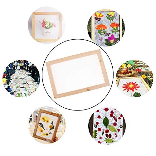 3 Unidades Marco De Fabricación De Papel De Madera Marco De Molde De Fabricación De Papel Rectangular Con Malla Semitransparente Para DIY Artesanía