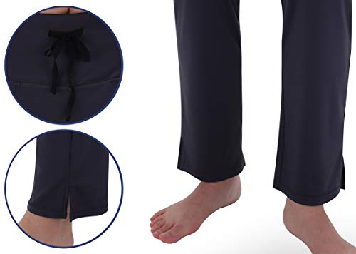 3W GRT Pantalones De Yoga para Mujer, Pantalones De Yoga, Pantalones Casuales De Yoga con Cordón para Yoga y Correr (Gris, S)
