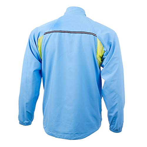 42K Running - Chaqueta Técnica Cortavientos 42k WIND Turquesa/Amarillo Fluor XL