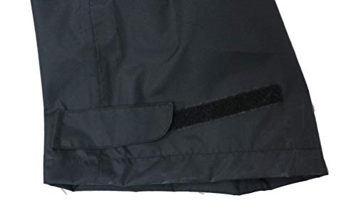 Acme Projects Pantalones para Lluvia, 100% Impermeables, Transpirables, con Costuras Selladas, 10000 mm / 3000 g (Mujeres, 42, Negro)