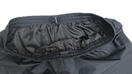 Acme Projects Pantalones para Lluvia, 100% Impermeables, Transpirables, con Costuras Selladas, 10000 mm / 3000 g (Mujeres, 42, Negro)