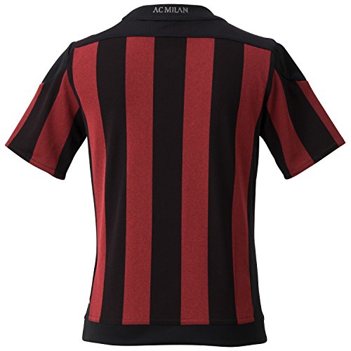 adidas AC Milan Home Camiseta, Hombre, Negro/Rojo/Blanco/Granito, 128