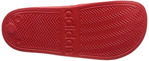 Adidas Adilette Cloudfoam Slides Chanclas Unisex, Rojo (Scarlet/Footwear White), 37 EU (4 UK)