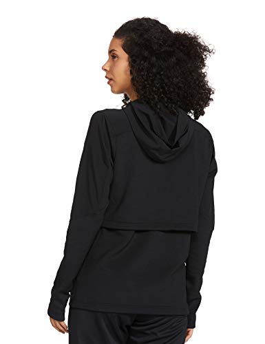 adidas A.RDY Knit JKT Chaqueta, Mujer, Negro/Blanco, 2XS