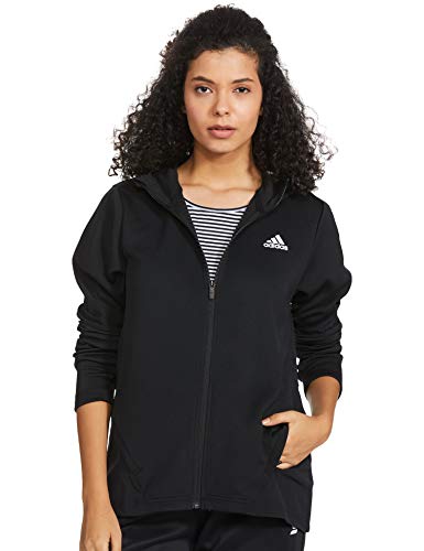 adidas A.RDY Knit JKT Chaqueta, Mujer, Negro/Blanco, 2XS