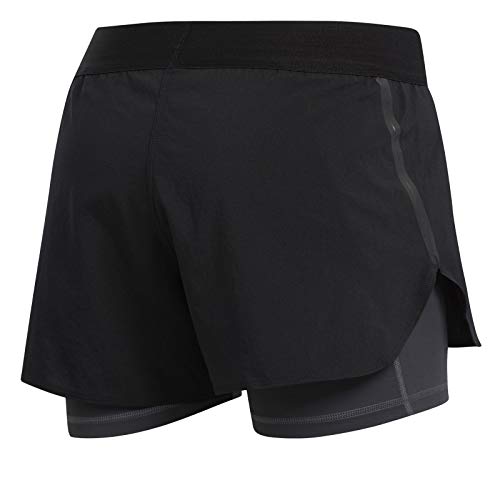 adidas Ask 2IN1 Short Sport Shorts, Mujer, Black/Black/White, M