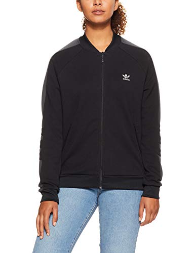 adidas Chaqueta para mujer Originals Track, color negro, talla 34