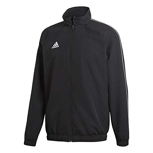 Adidas Core18 Pre Jkt Chaqueta de Deporte, Hombre, Negro (Negro/Blanco), M