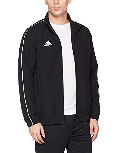 Adidas Core18 Pre Jkt Chaqueta de Deporte, Hombre, Negro (Negro/Blanco), M