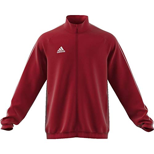 Adidas CORE18 PRE JKT Chaqueta de Deporte, Hombre, Rojo (Rojo/Blanco), M