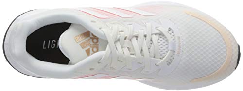 adidas Duramo SL, Sneaker Mujer, Footwear White/Footwear White/Signal Pink, 40 EU