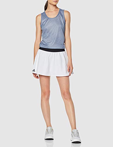 adidas Escouade Skirt Falda, Mujer, Blanco/Negro, XL