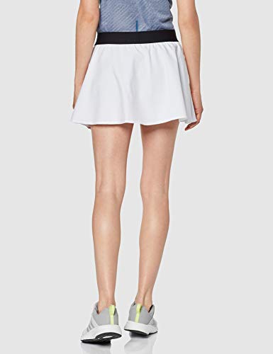 adidas Escouade Skirt Falda, Mujer, Blanco/Negro, XL
