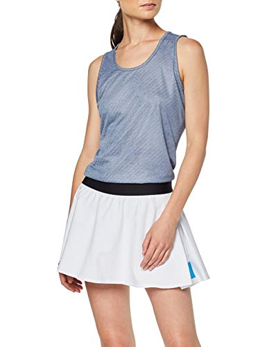 adidas Escouade Skirt Falda, Mujer, Blanco/Negro, XL