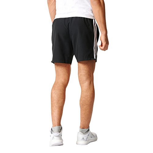 adidas ESS 3S Chelsea - Pantalón corto para hombre, color negro / blanco, talla S