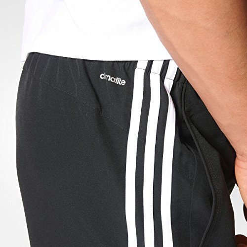 adidas ESS 3S Chelsea - Pantalón corto para hombre, color negro / blanco, talla S