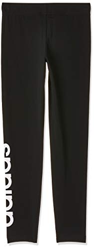 adidas Essential Linear Tight Girls Mallas, Niñas, Negro (Black/White), 13-14Y | 164