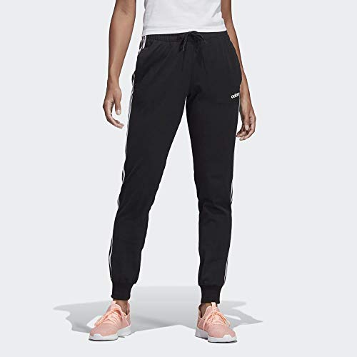 adidas Essentials 3-Stripes SPants W Pantalones de Deporte, Mujer, Negro (Black/White), XL