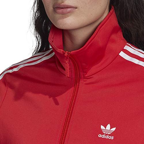 adidas Firebird TT Chaqueta con Cremallera, Mujer, Rojo (Lush Red), (Tamaño del Fabricante: 46)
