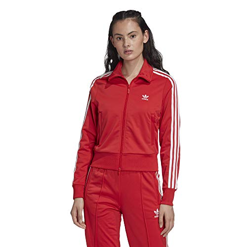 adidas Firebird TT Chaqueta con Cremallera, Mujer, Rojo (Lush Red), (Tamaño del Fabricante: 46)
