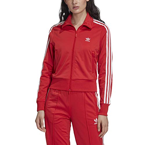 adidas Firebird TT Chaqueta con Cremallera, Mujer, Rojo (Lush Red), (Tamaño del Fabricante: 46)