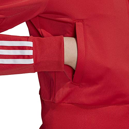 adidas Firebird TT Chaqueta con Cremallera, Mujer, Rojo (Lush Red), (Tamaño del Fabricante: 46)